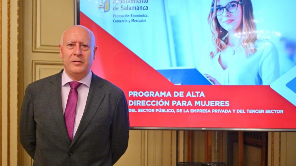 El concejal de Promoción Económica del Ayuntamiento de Salamanca, Juan José Sánchez Alonso, esta mañana
