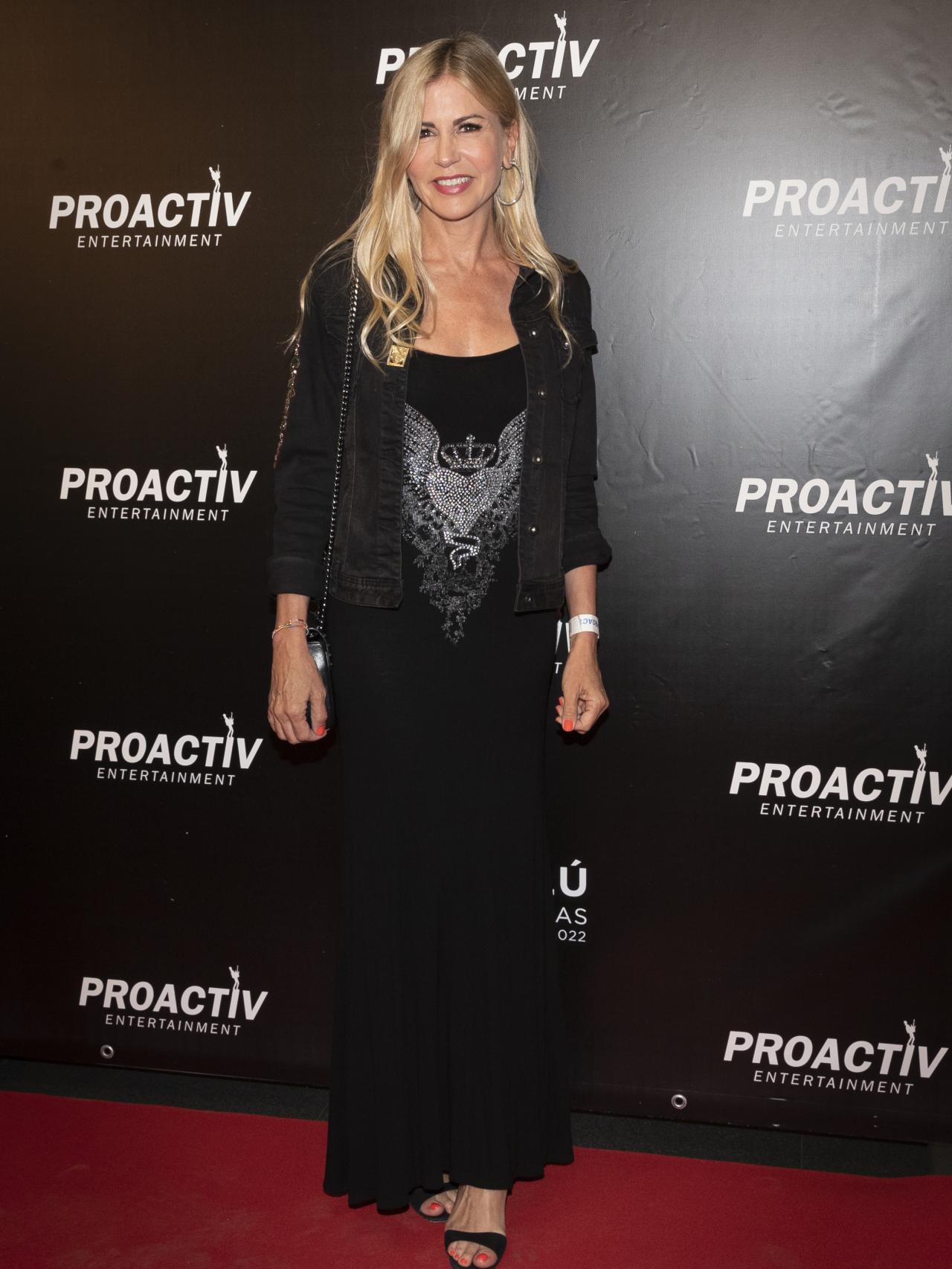 Patricia Cerezo posando en el 'photocall' con motivo del último concierto de Malú.