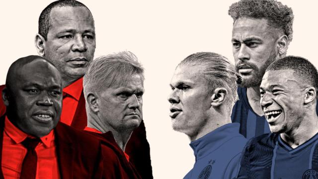 Neymar, Haaland, Mbappé y sus padres