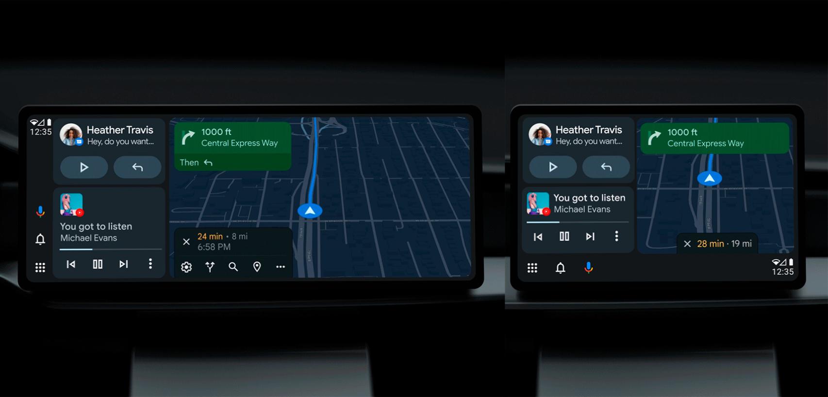 Interfaz de Android Auto