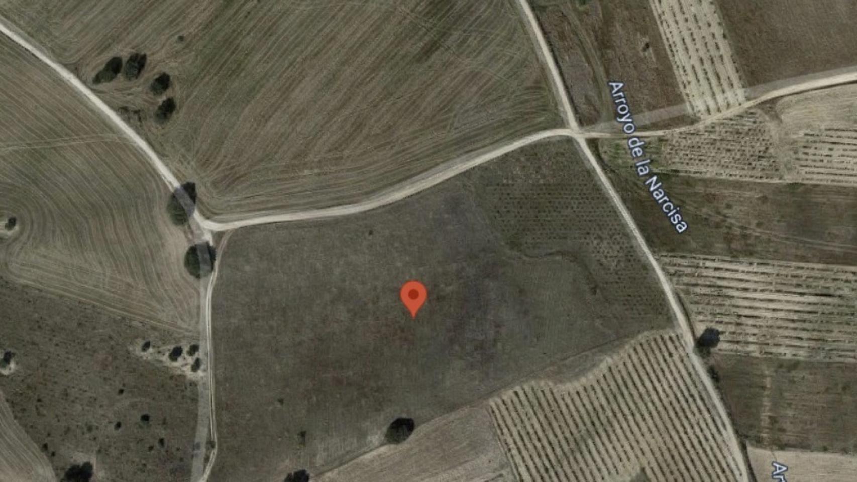 Ubicación de una de las fincas rústicas situada en Méntrida (Toledo). / Foto: Escrapalia.