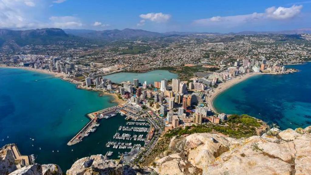 El litoral de Calpe, un municipio de Alicante.