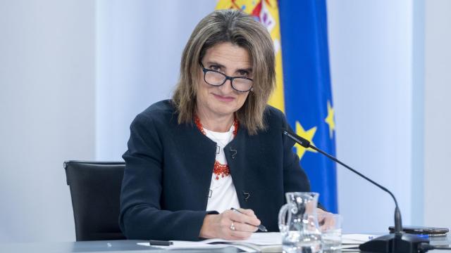 Teresa Ribera, en la rueda de prensa posterior al Consejo de MInistros extraordinario de este viernes.