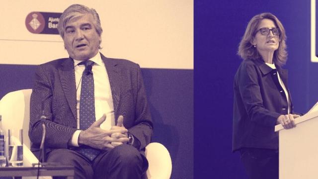 El presidente de Naturgy, Fancisco Reynés, y la vicepresidenta tercera, Teresa Ribera.