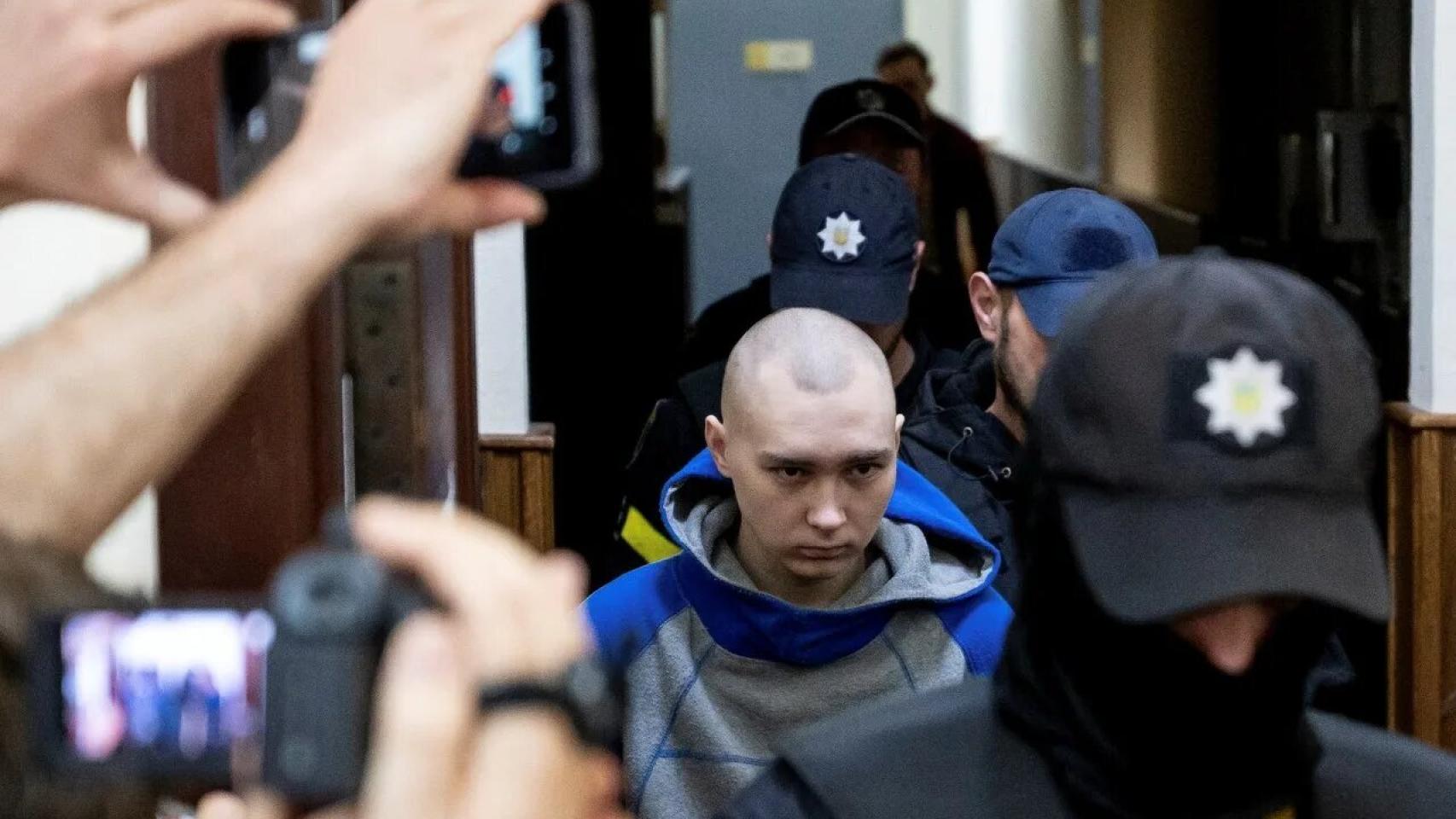 El soldado ruso Vadim Shishimarin este viernes en los juzgados ucranianos.
