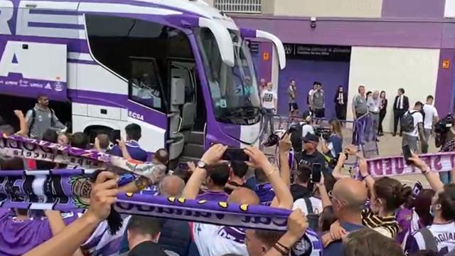 Recibimiento al Real Valladolid