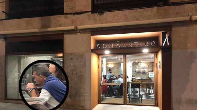 Antonio Banderas cena en un conocido restaurante salmantino