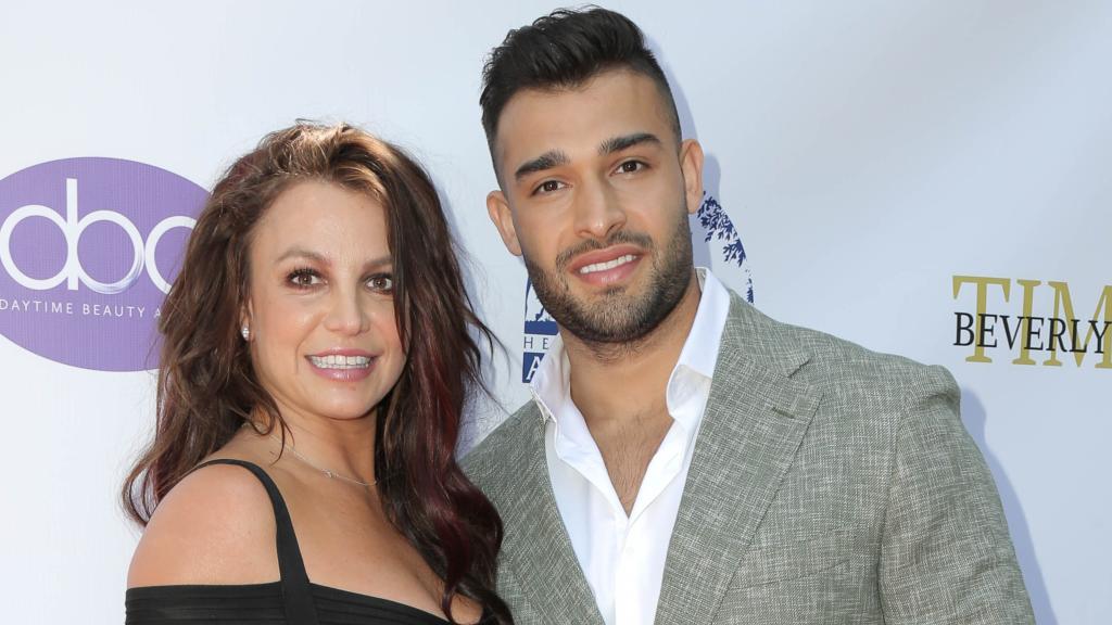 Britney Spears y Sam Asghari en Los Ángeles.