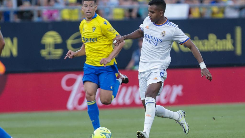 Rodrygo, en el partido ante el Cádiz CF.