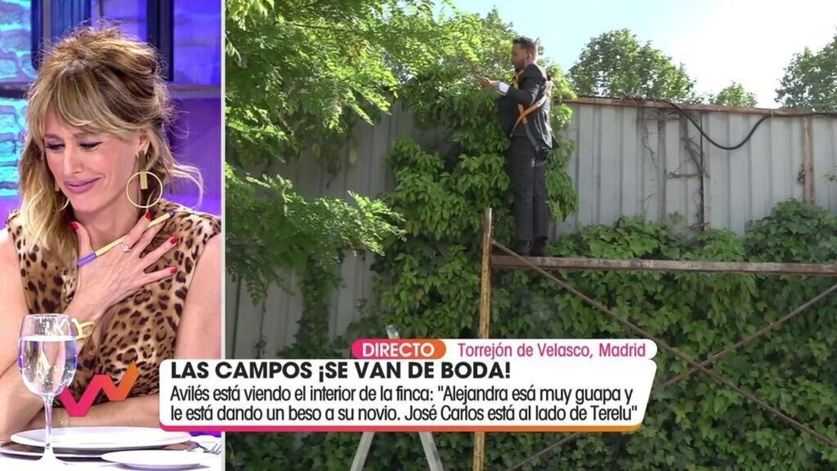José Antonio Avilés se cuela en una vivienda privada para poder ver la boda del hijo de Carmen Borrego