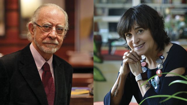 José María Merino (Foto: RAE) y Rosa Montero (Foto: Iván Giménez)