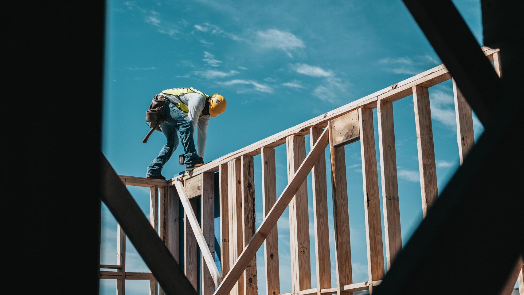 Un trabajador de la construcción.