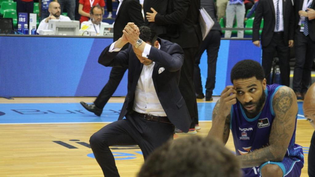 Félix Sancho pide perdón ante la afición de Hereda San Pablo Burgos.