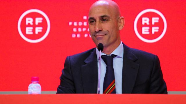 Luis Rubiales, durante una rueda de prensa.