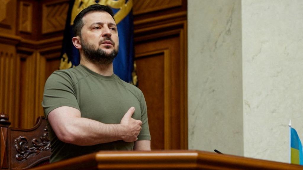 El presidente de Ucrania, Volodimir Zelenski.