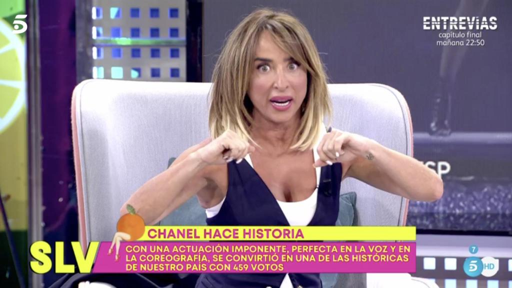 María Patiño, en 'Sálvame'.