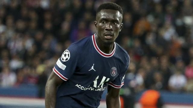 Idrissa Gueye, en un partido del PSG de la temporada 2021/2022