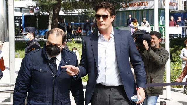 Luis Medina, en los juzgados.