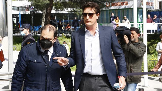 Luis Medina, en los juzgados.