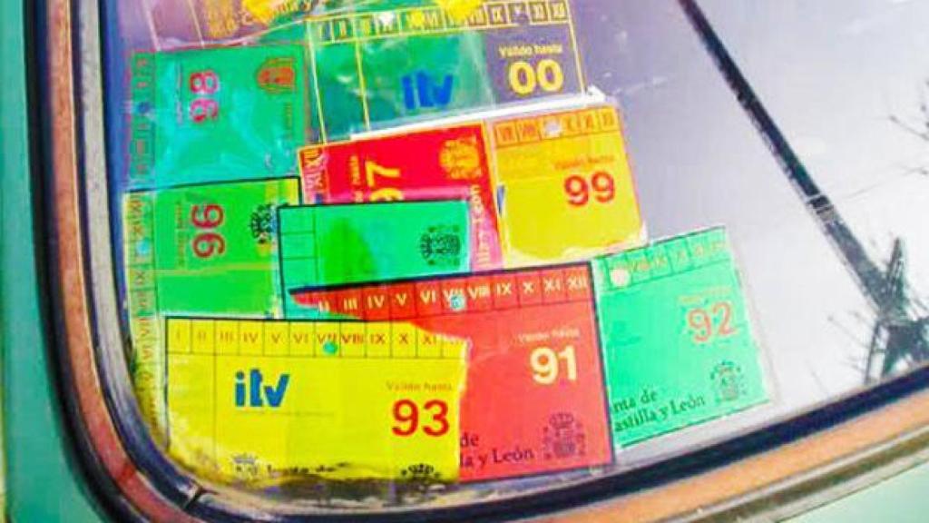 Pegatinas de la ITV.