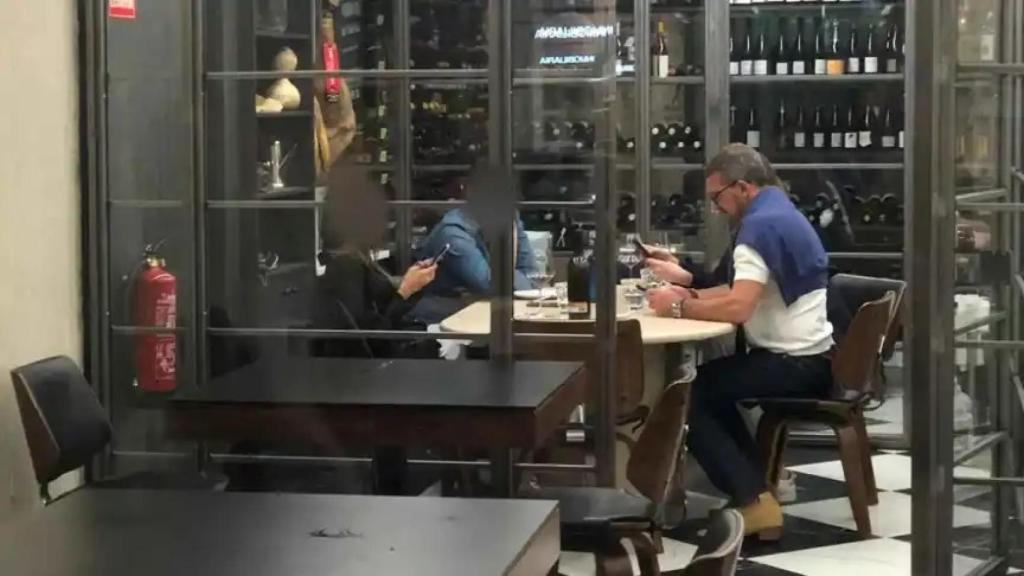 Antonio Banderas en el Restaurante Consentido