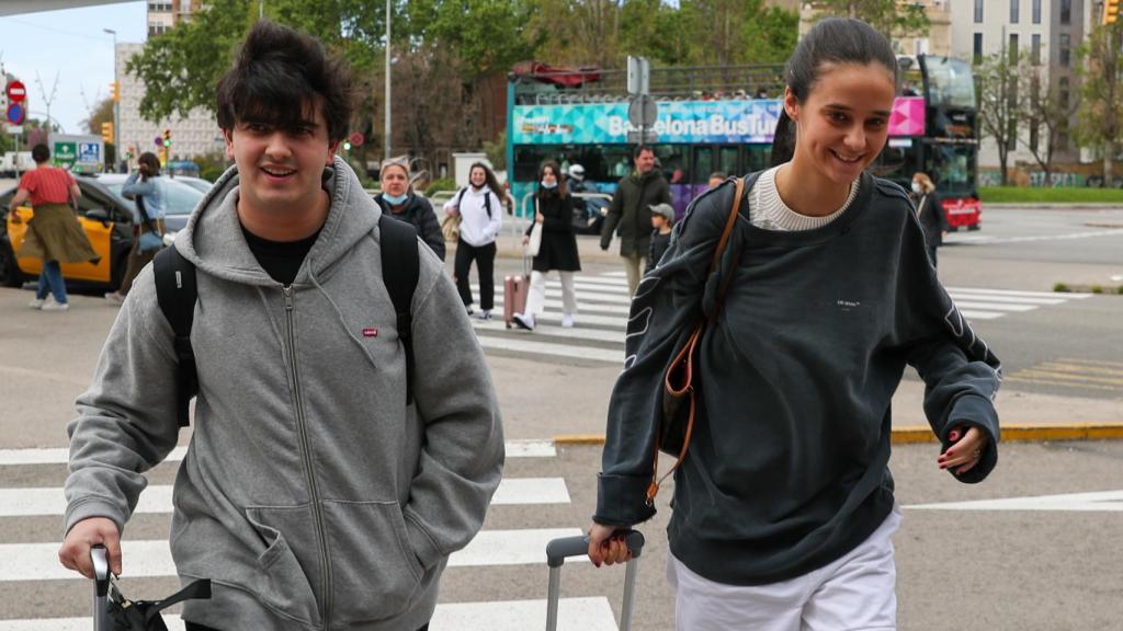 Victoria Federica y Jorge Bárcenas en Barcelona.