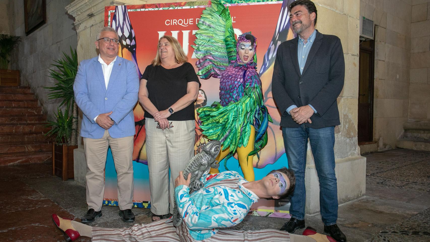 Un instante de la presentación del espectáculo este martes en Alicante.