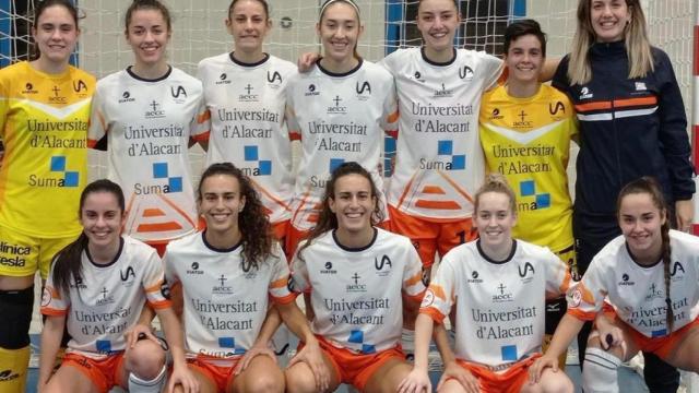 El equipo de fútbol sala de la Universidad de Alicante.