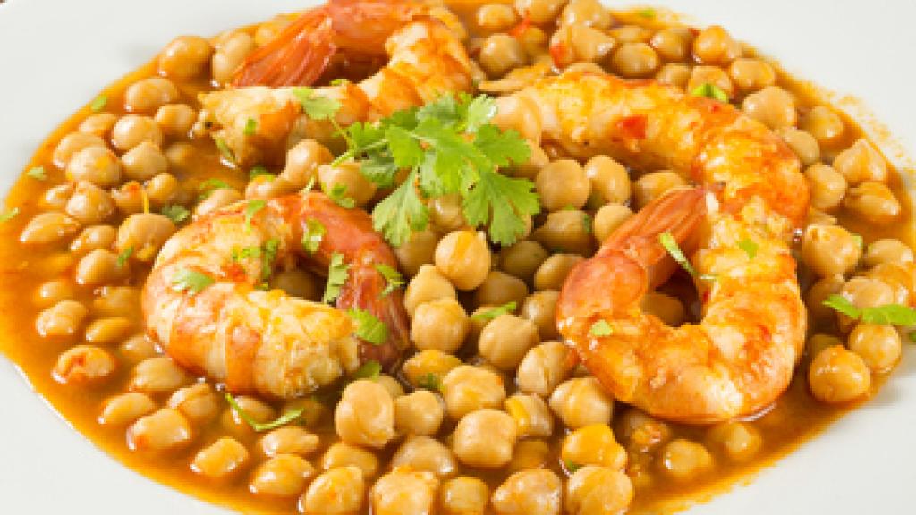 Receta de guiso de garbanzos marineros