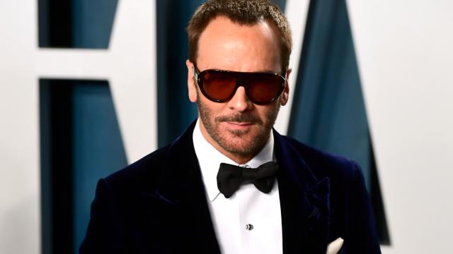 El diseñador Tom Ford en la fiesta de Vanity Fair tras los Oscar de 2020.