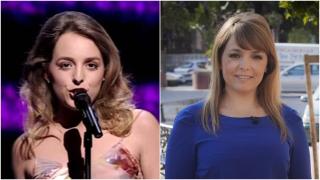 Anabel Conde en 1995 y en la actualidad.