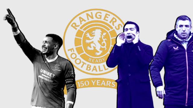 James Tavernier, Gio Van Bronckhost y Roy Makaay, en un fotomontaje.