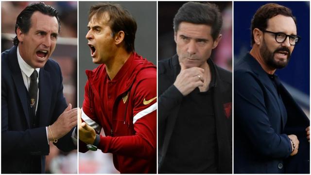 Emery, Lopetegui, Marcelino y Bordalás