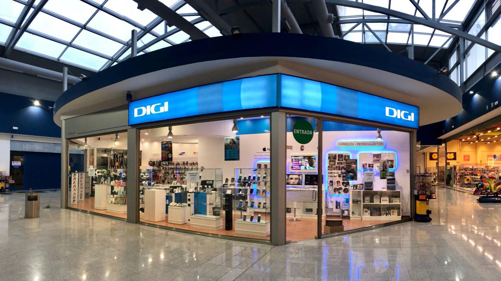 Imagen de una tienda de la operadora Digi.