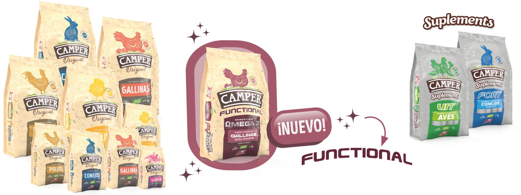 Camper, la gama de piensos de Nanta para la avicultura y  la cunicultura, estrena nueva imagen