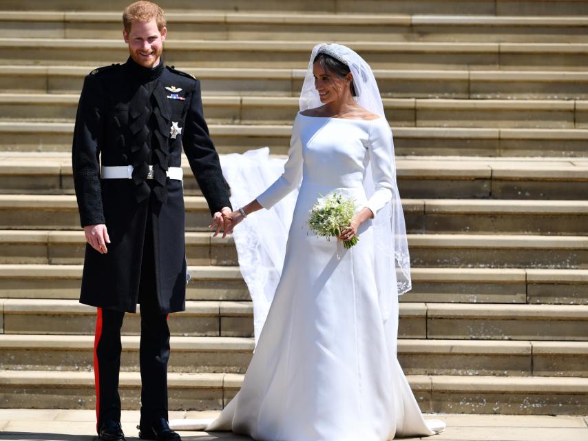 Meghan y Harry el día de su boda, en 2018.