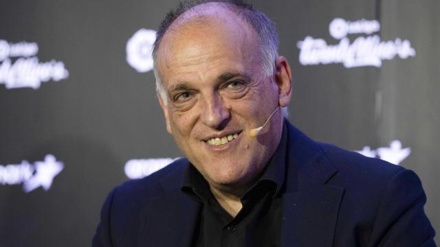 Javier Tebas durante un acto de La Liga