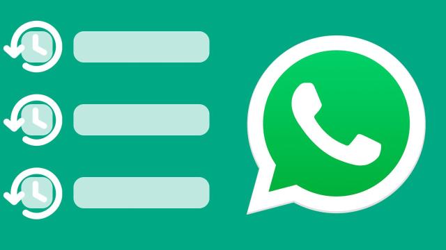 Fotomontaje con el logo de WhatsApp.