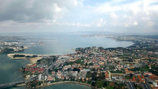 Vista de parte del municipio de Oleiros.
