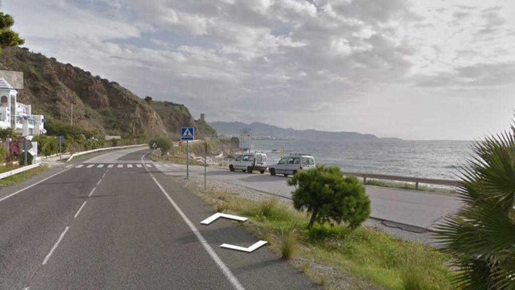 Zona en la que se ha producido el accidente, en Torrox.