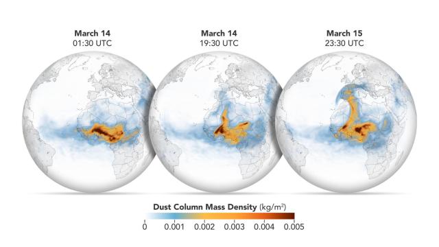 Infografía de la página web de la NASA del pasado mes de marzo.