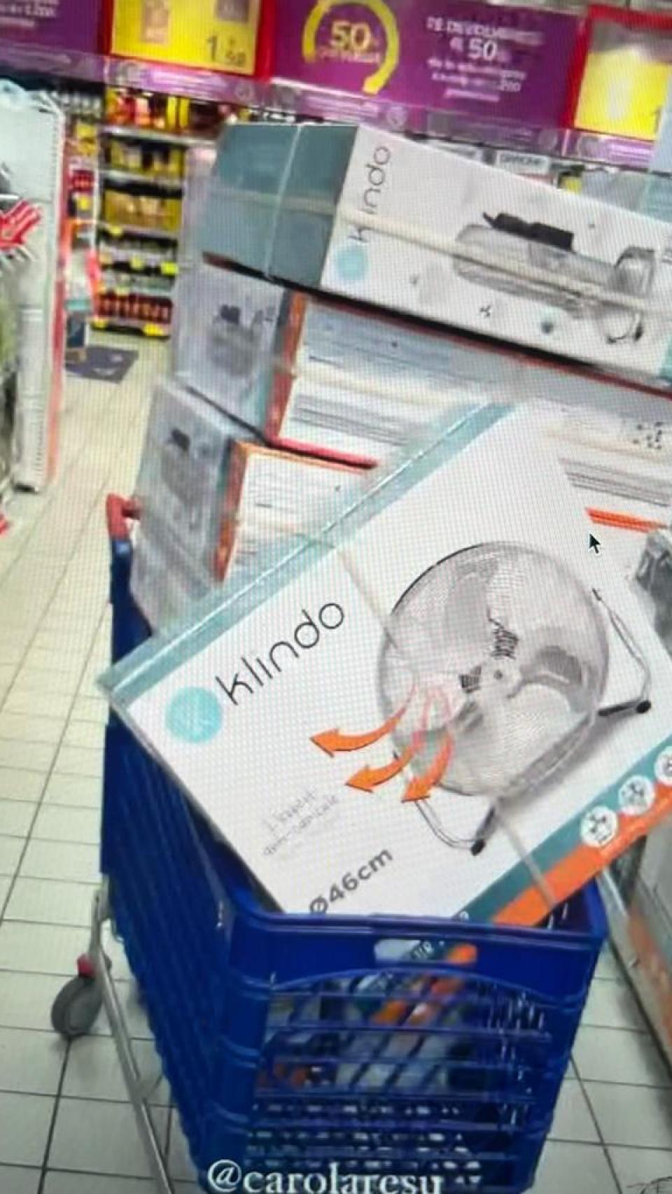 Imagen compartida por José Bono Jr. sobre su compra de ventiladores