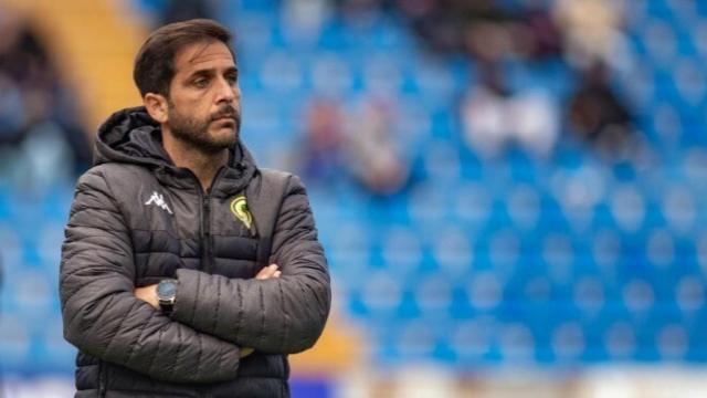 El entrenador del Hércules, Sergio Mora, en imagen de archivo.