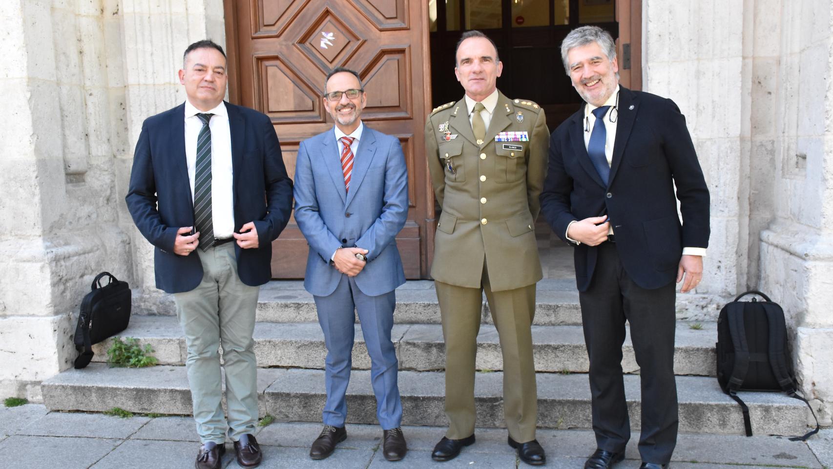 De izquierda a derecha: Daniel Muñoz, Jesús Díez, Joaquín Blanco e Ignacio Cosidó