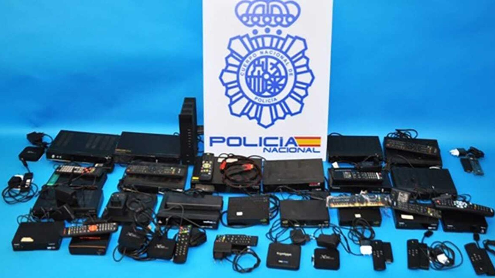 Objetos intervenidos por la Policía Nacional