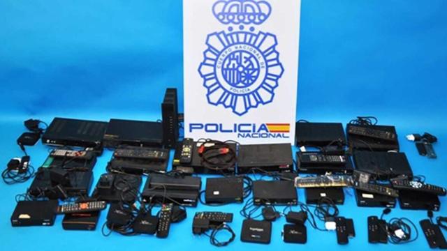 Objetos intervenidos por la Policía Nacional