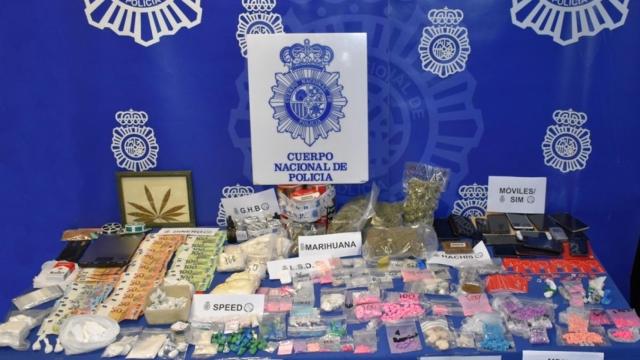 Material intervenido por la Policía Nacional