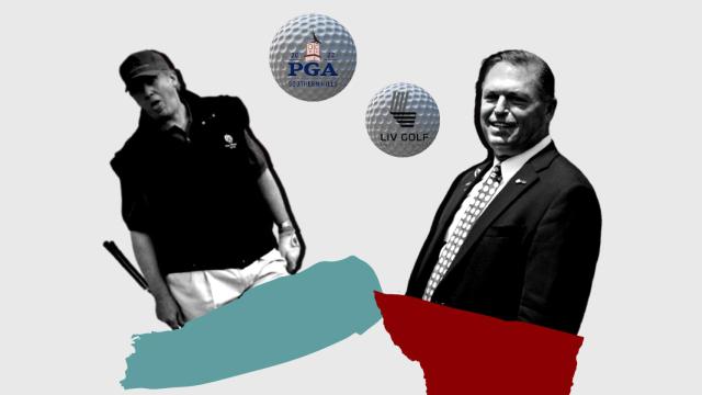 Donald Trump y Jim Richerson, en un fotomontaje.