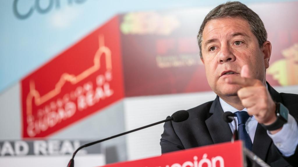 Emiliano García-Page, presidente de Castilla-La Mancha, este jueves en Ciudad Real.