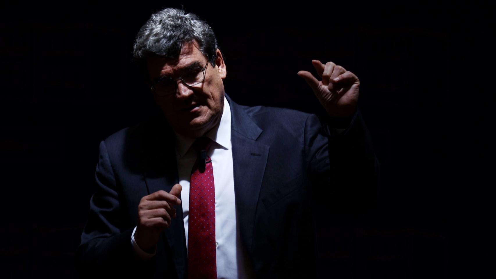 José Luis Escrivá, este jueves, en el MInisterio de Inclusión, Seguridad Social y Migraciones.